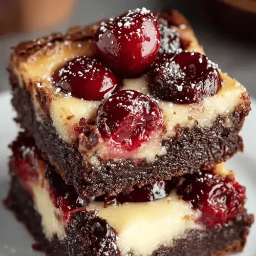 Cheesecake Cherry Brownies