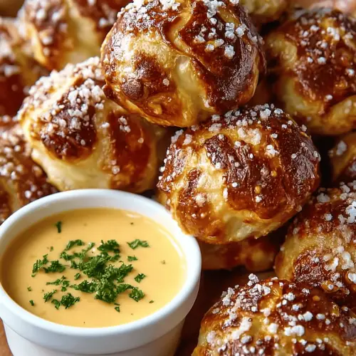 Cheesy Pretzel Bites