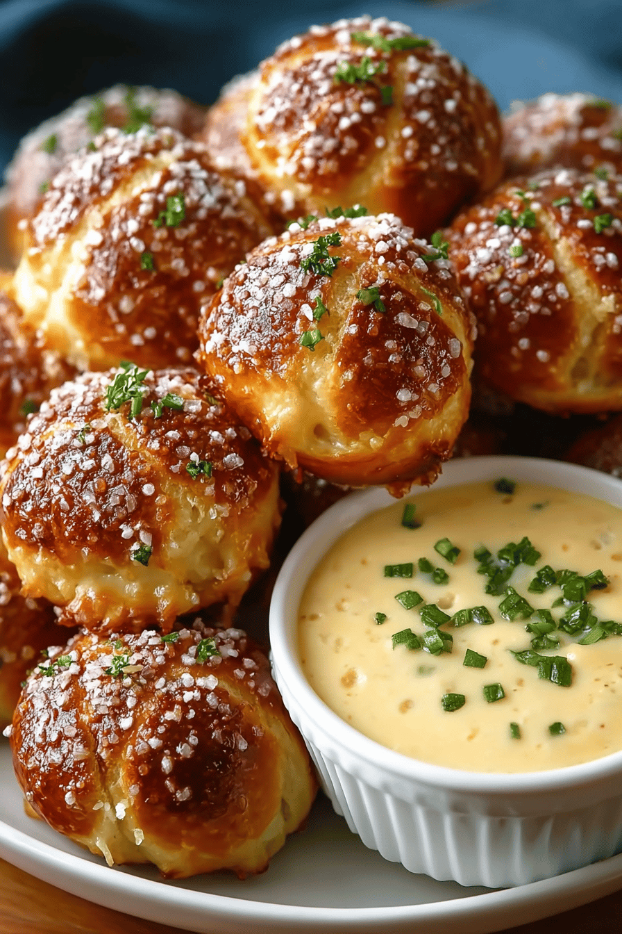 Cheesy Pretzel Bites