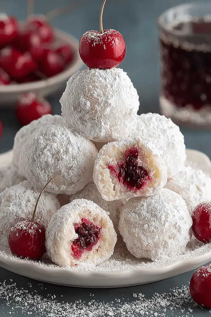 Cherry Snowball Treats