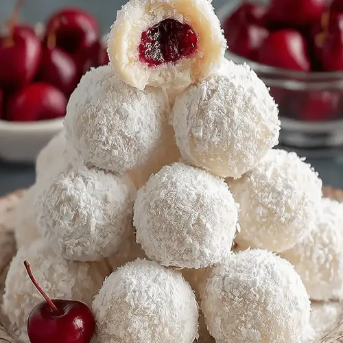 Cherry Snowball Treats