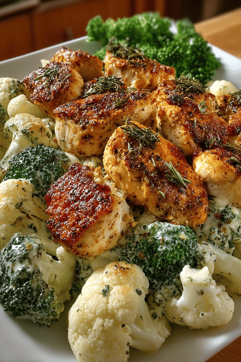 Chicken Cauliflower Broccoli Delight