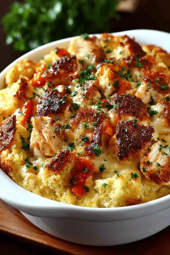 Chicken & Dressing Casserole