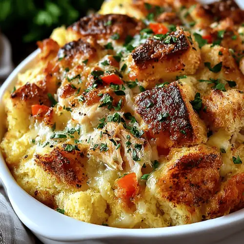 Chicken & Dressing Casserole