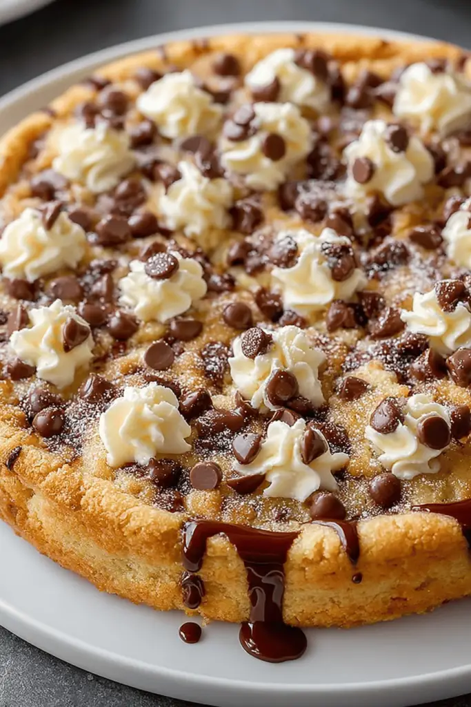 Chocolate Chip Cookie Pizza