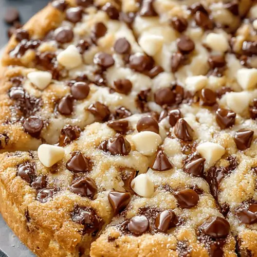 Chocolate Chip Cookie Pizza
