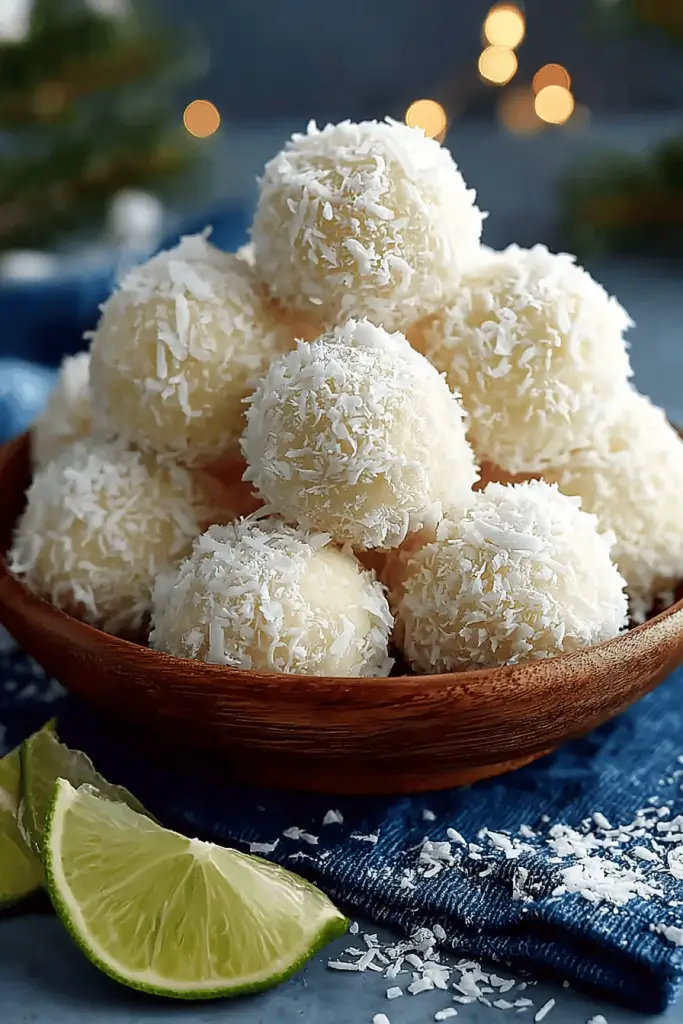 Coconut Lime Snowballs