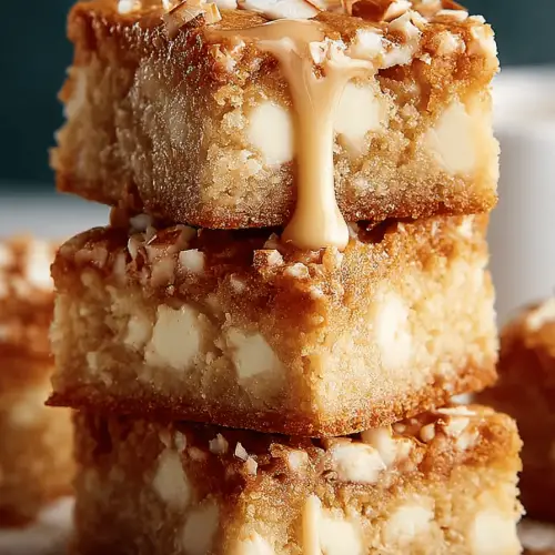 Coconut White Chocolate Blondies