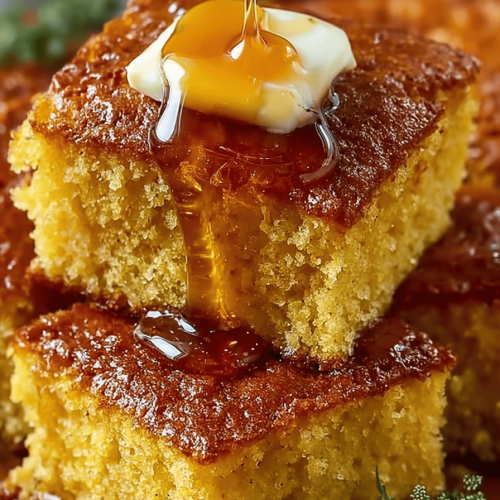 Cornbread with Honey Butter Delight