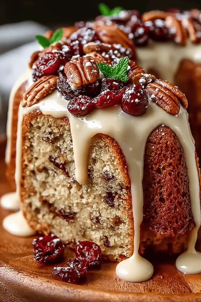 Cranberry Pecan Pound Cake