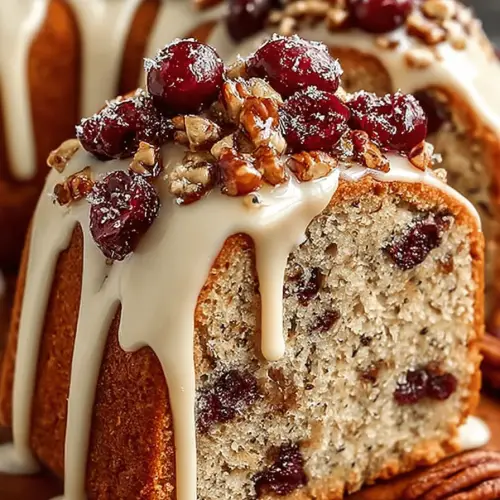 Cranberry Pecan Pound Cake