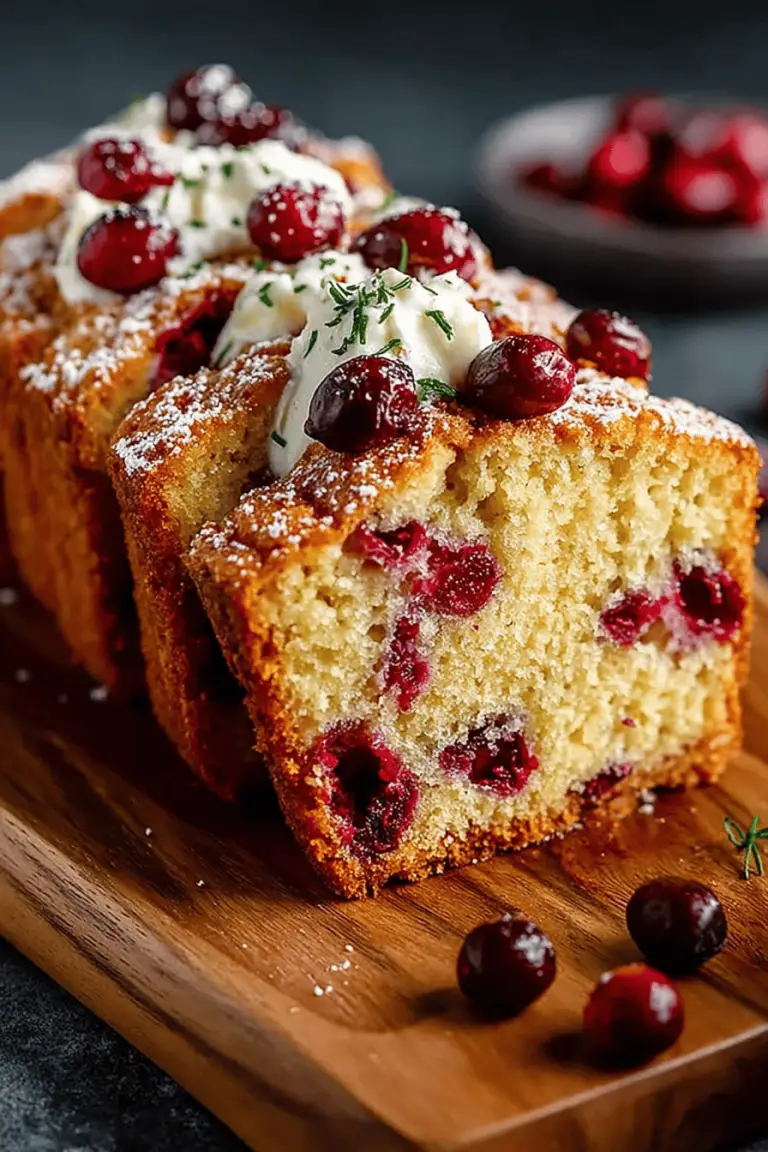 Cream Cheese Cranberry Loaf
