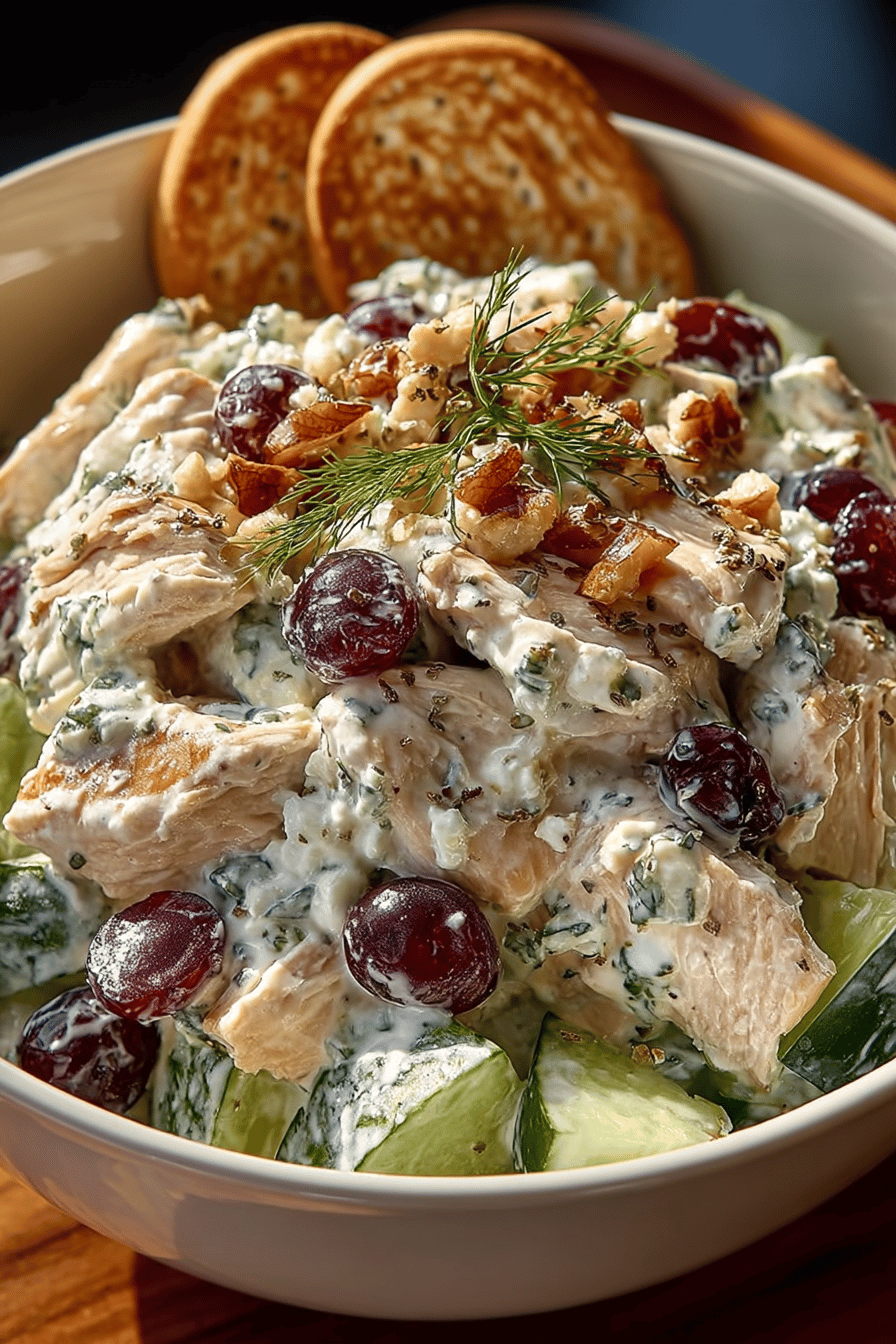 Creamy Blue Cheese Chicken Salad Delight