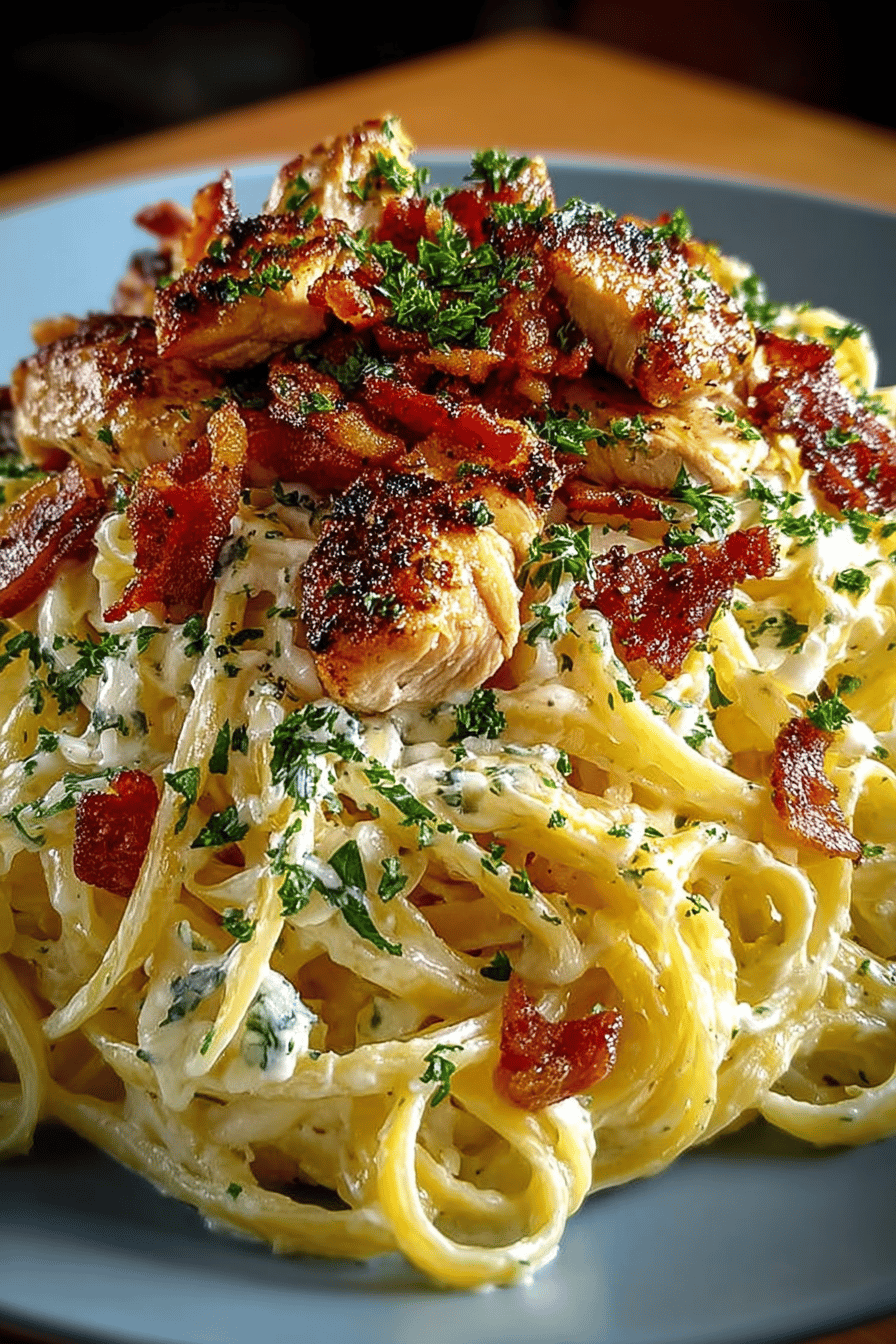 Creamy Chicken Carbonara Made Easy