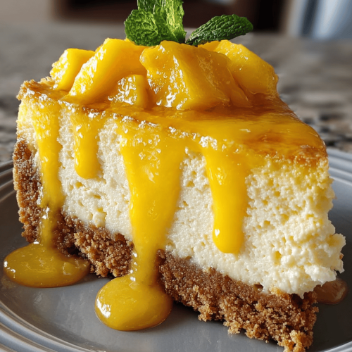 Creamy Mango Cheesecake Recipe