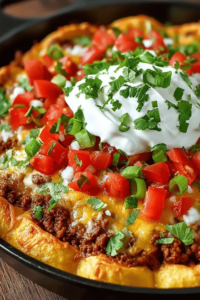 Crescent Taco Bake