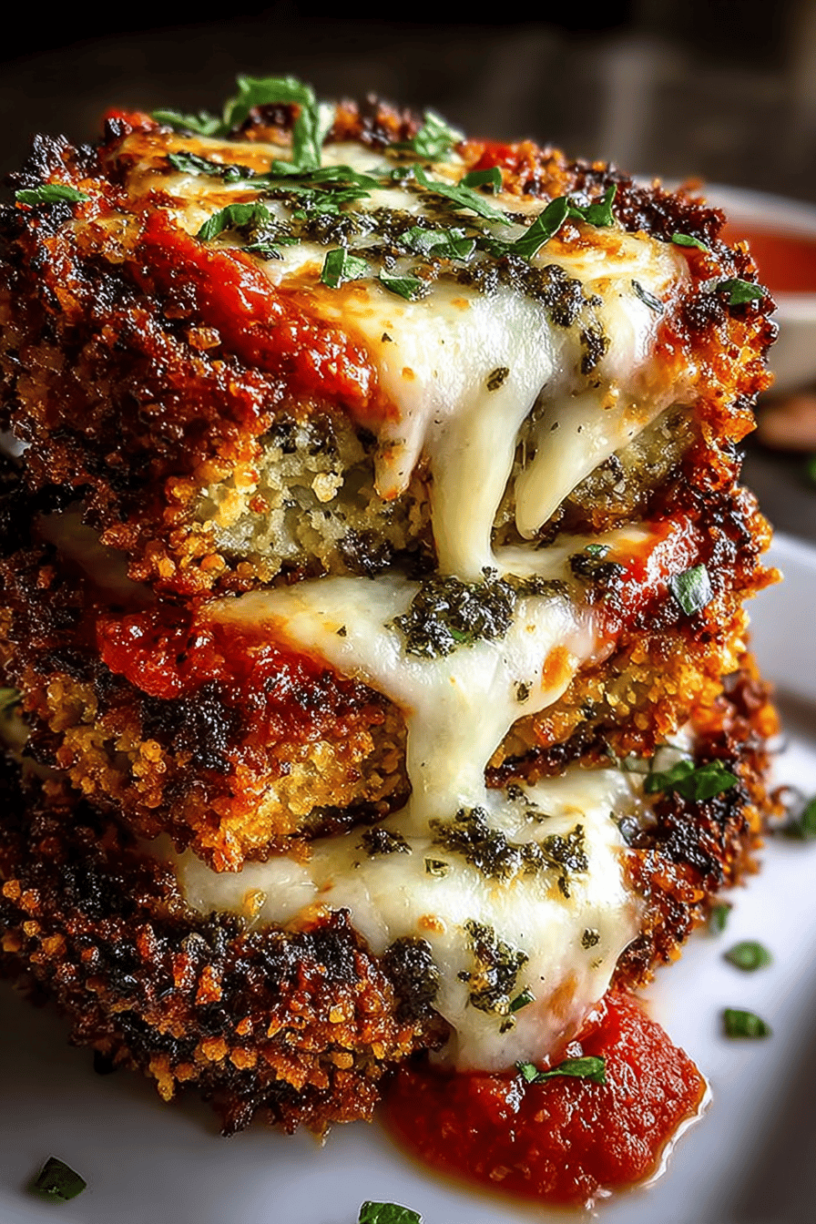Crispy Baked Eggplant Parmesan Delights