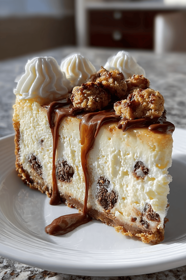 Delicious Cookie Dough Cheesecake with a Twist