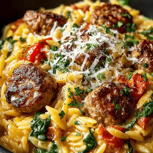 Delish Italian Sausage Orzo