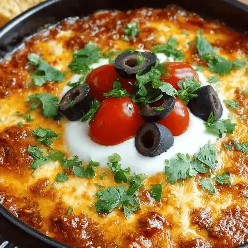 Delish Mexican Lasagna Dip