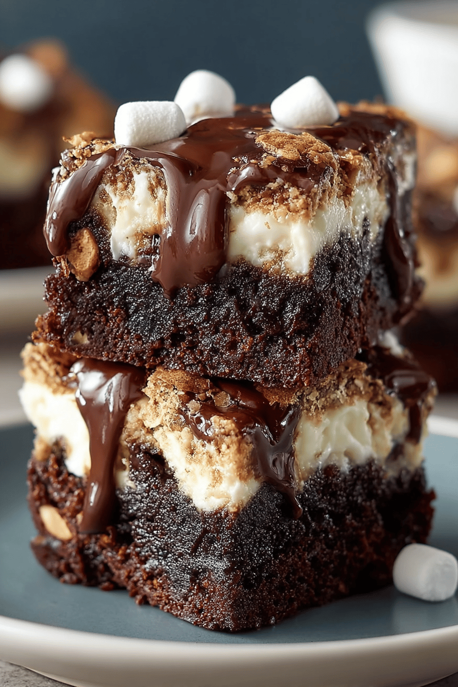 Delish Rocky Road Brownies