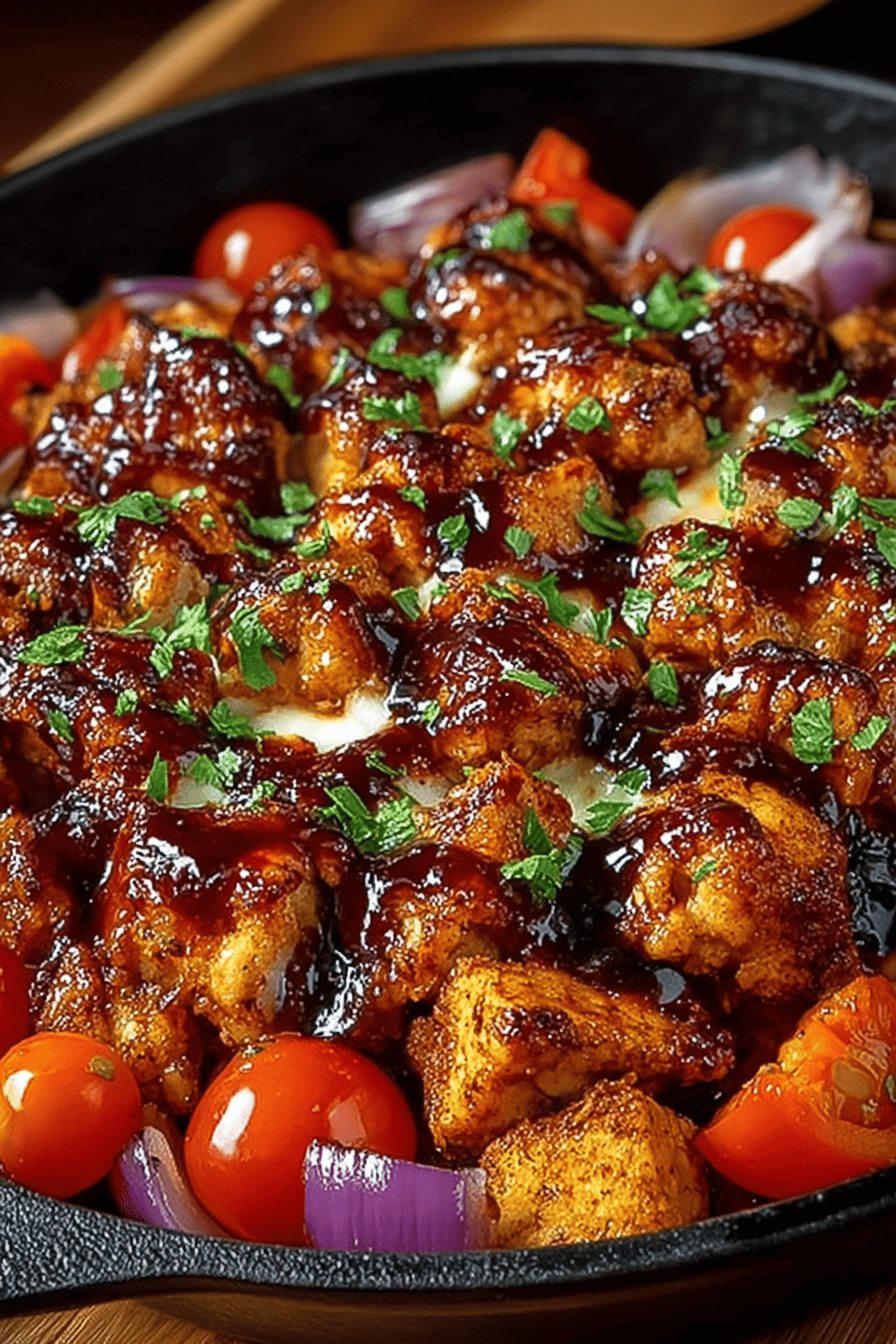 Easy BBQ Chicken Skillet Dinner