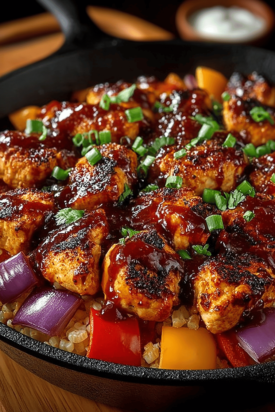 Easy BBQ Chicken Skillet Dinner