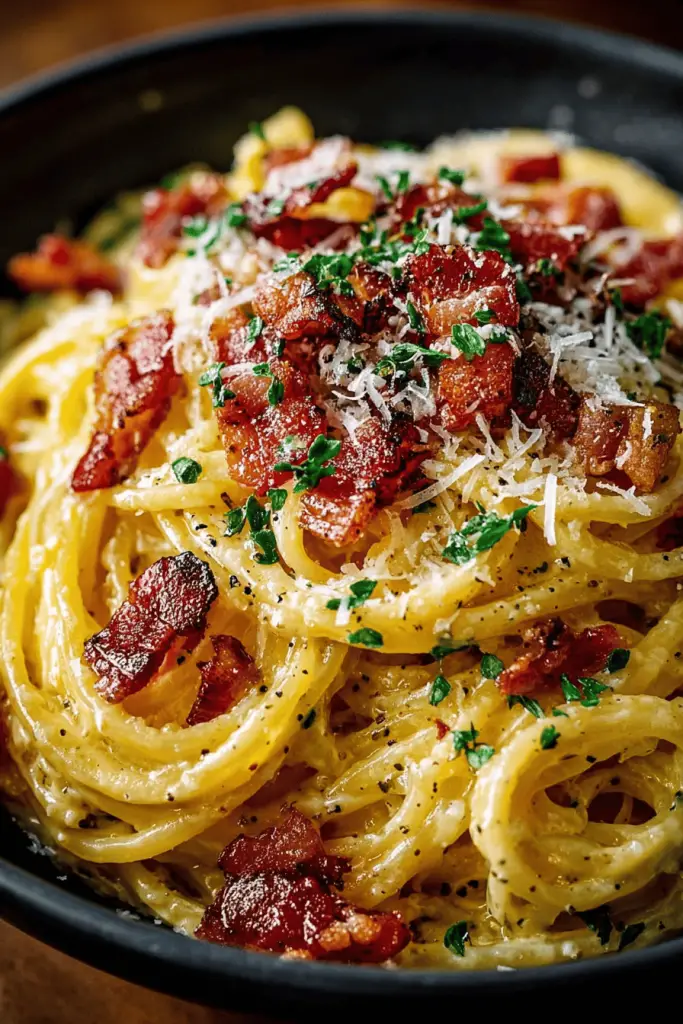 Easy Bacon Carbonara