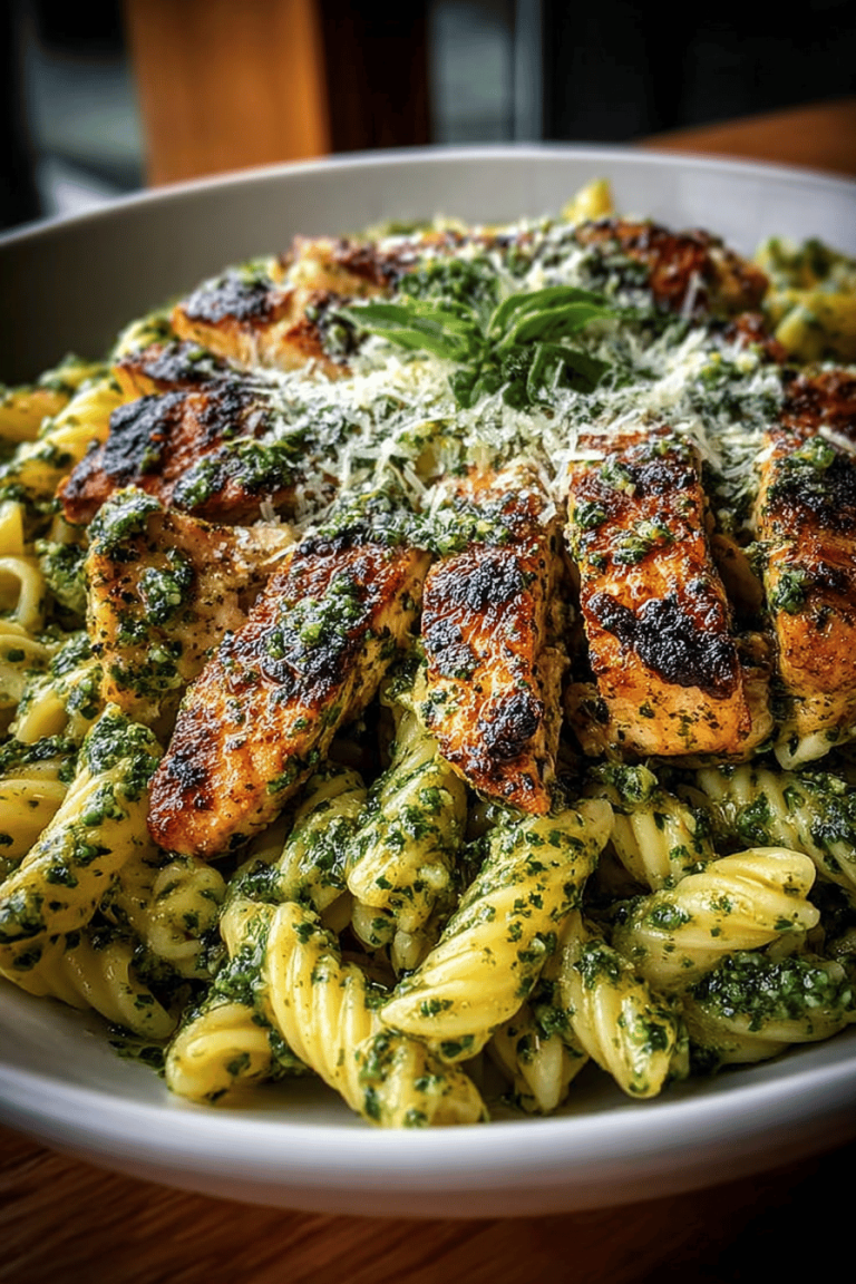 Easy Basil Pesto Chicken Pasta