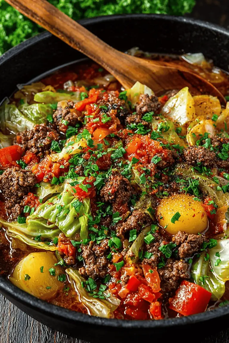 Easy Beef & Cabbage