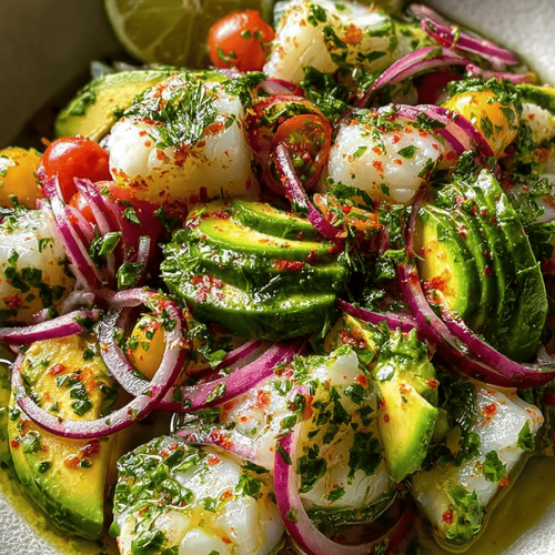 Easy British-Style Cod Ceviche Salad