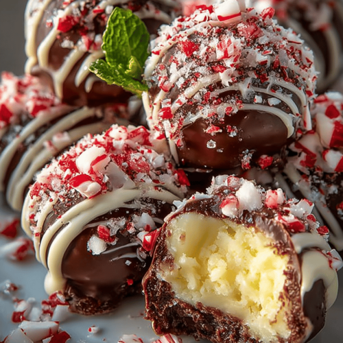 Easy Candy Cane Truffles for Holidays