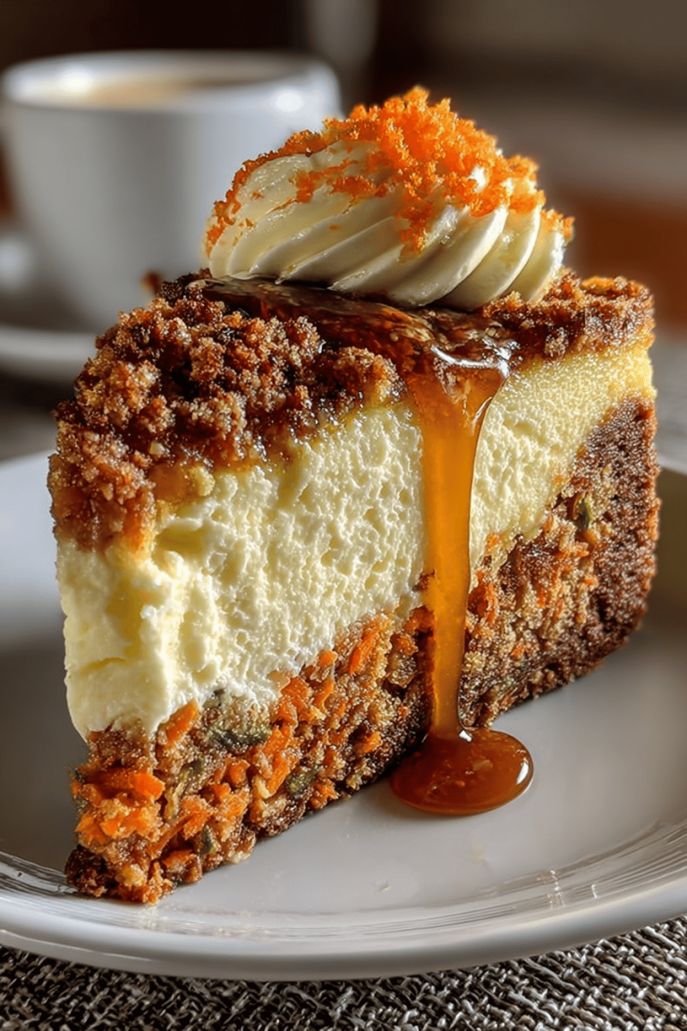 Easy Carrot Cake Cheesecake Recipe