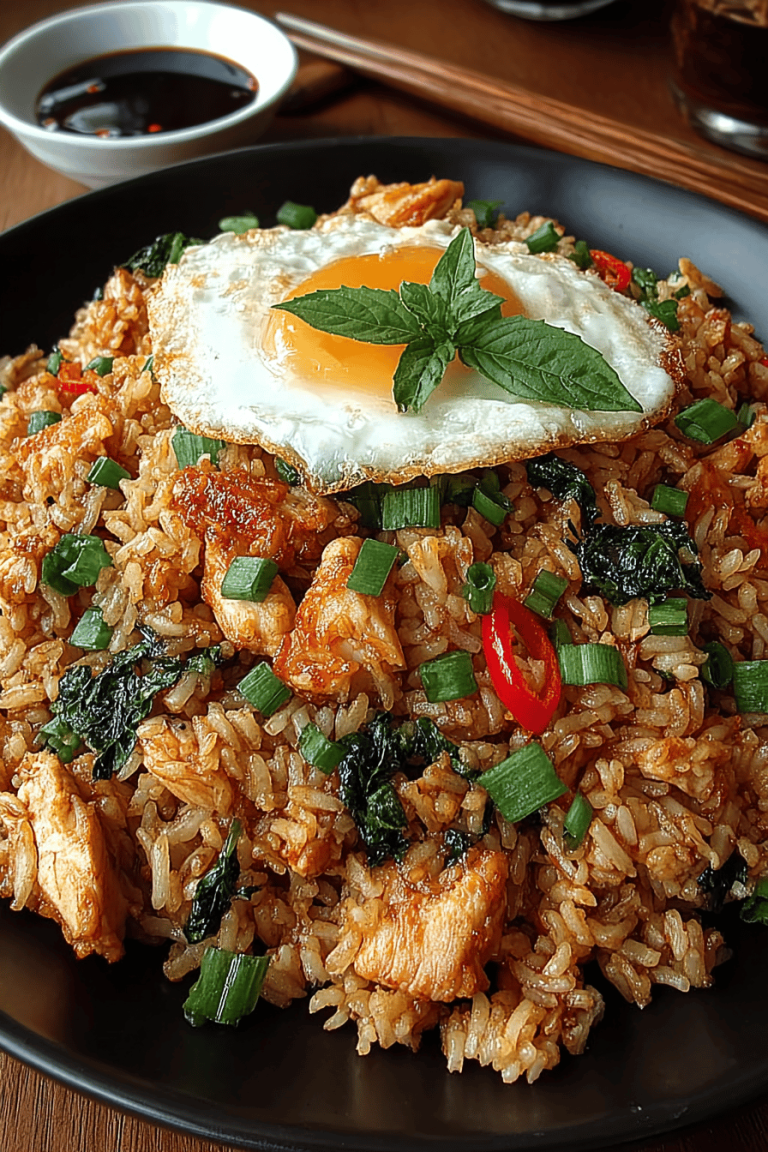 Easy Chicken Basil Fried Rice Recipes