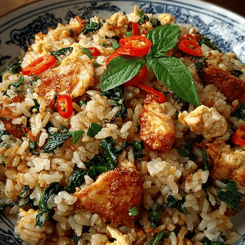 Easy Chicken Basil Fried Rice Recipes