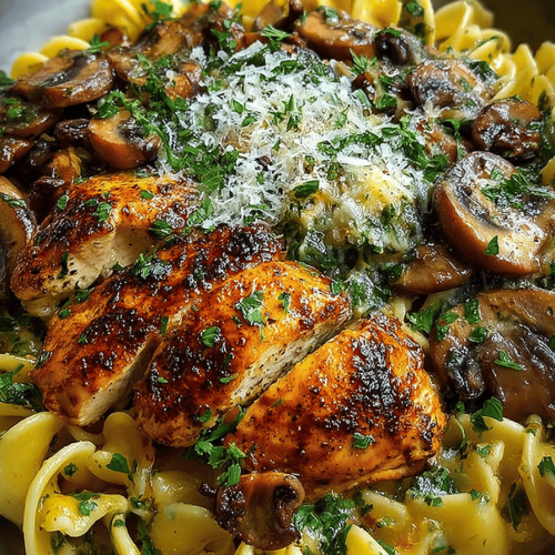 Easy Chicken Marsala Pasta