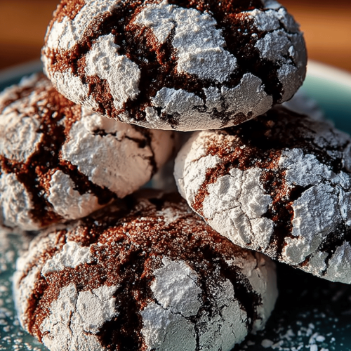 Easy Chocolate Crinkle Cookies Recipe