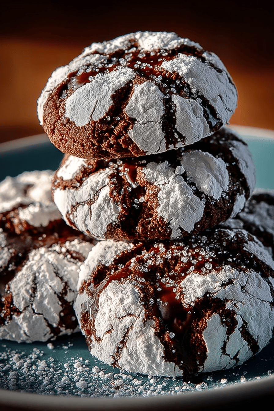 Easy Chocolate Crinkle Cookies Recipe