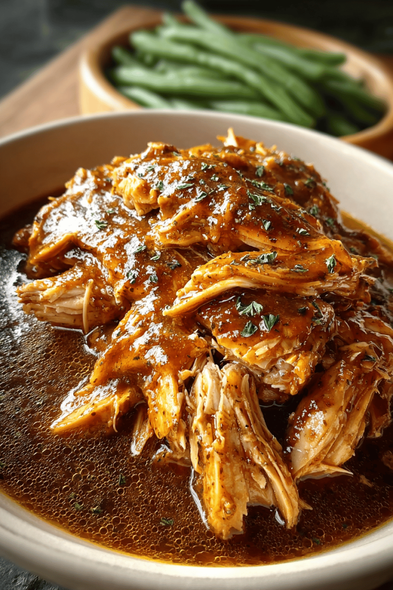 Easy Crockpot Chicken & Gravy