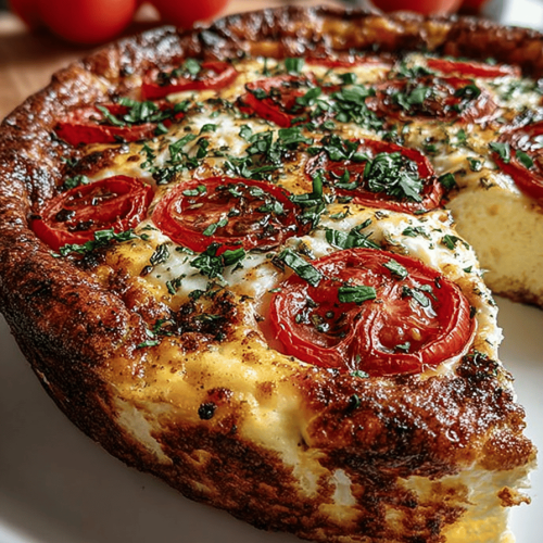 Easy Crustless Caprese Quiche Recipe