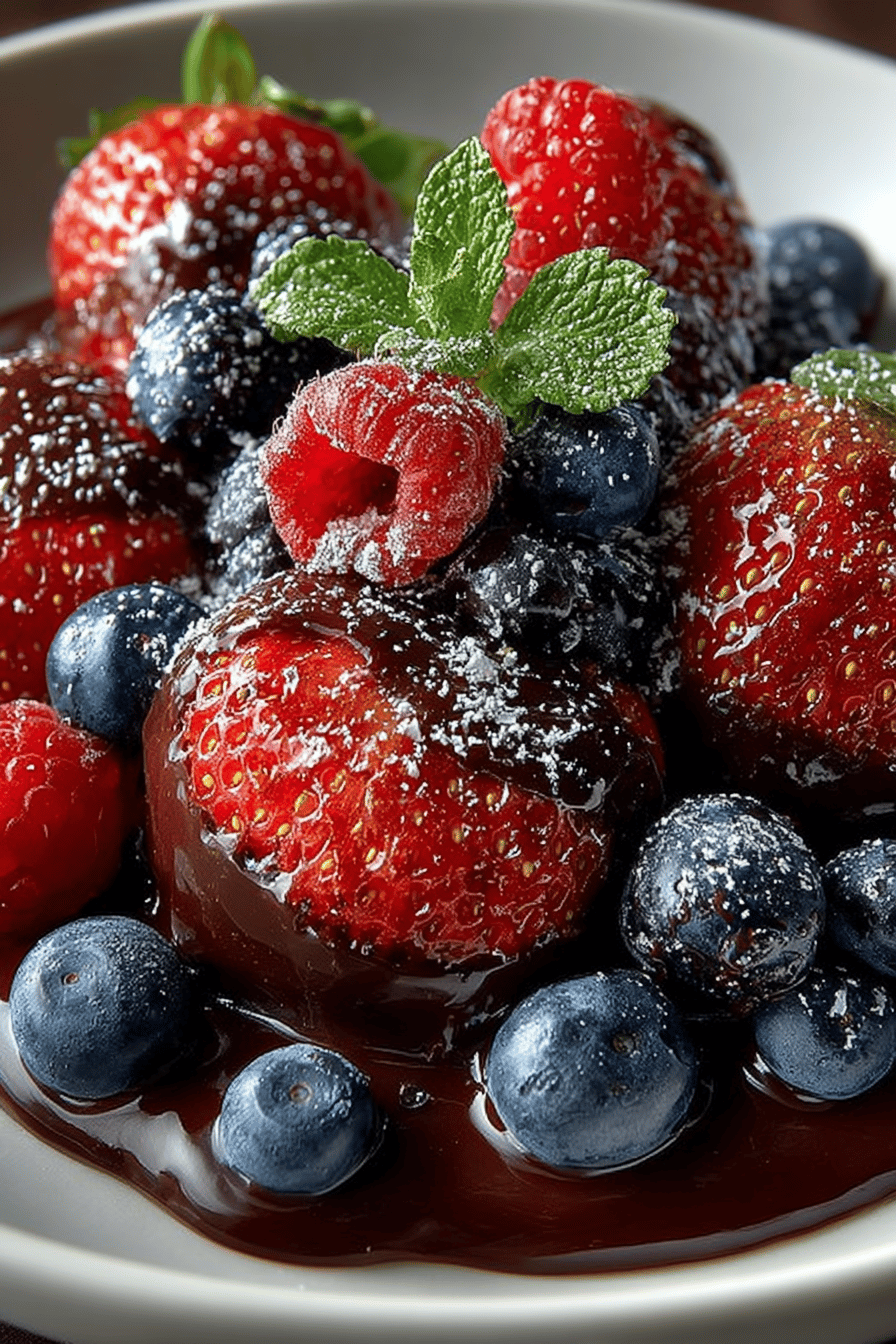 Easy Dark Chocolate Berry Delight