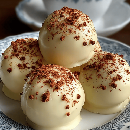 Easy Eggnog Truffles