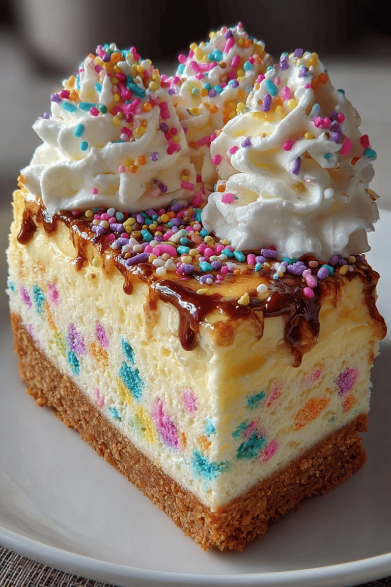 Easy Funfetti Cheesecake Delight