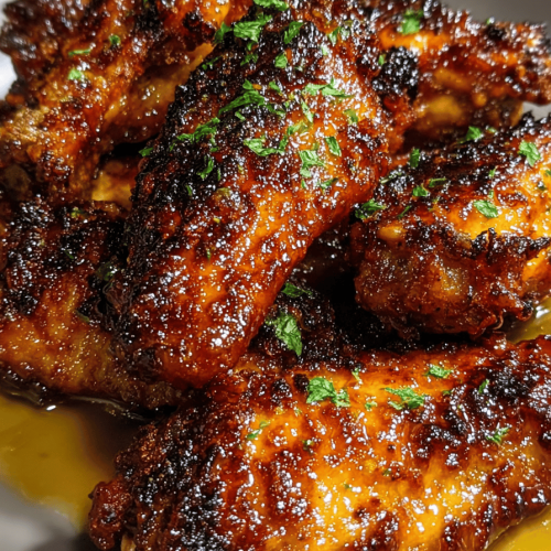 Easy Honey Garlic Air Fryer Wings