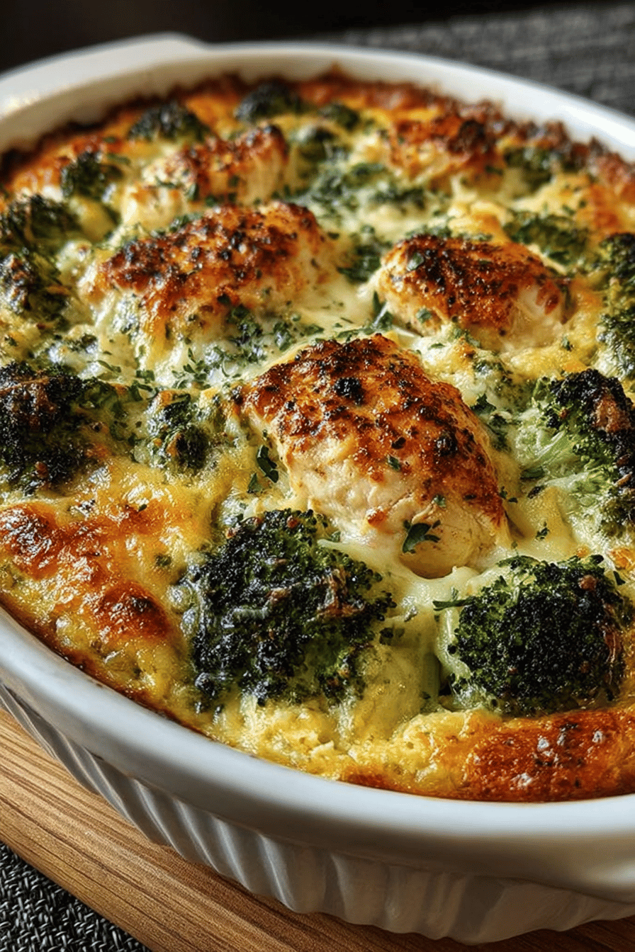 Easy Keto Broccoli Chicken Casserole