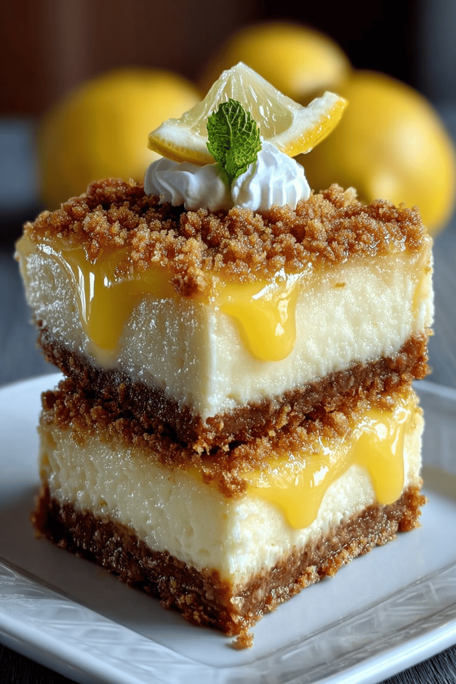 Easy Lemon Cheesecake Bars