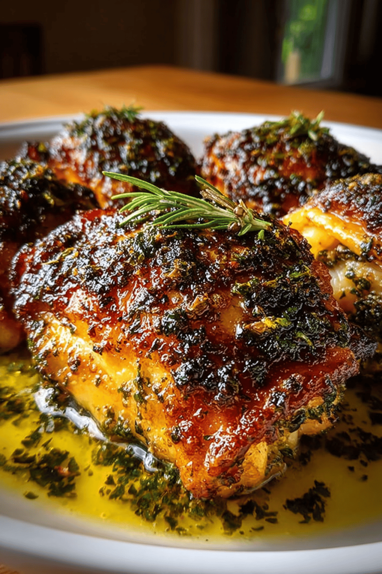 Easy Lemon Herb Chicken Thighs