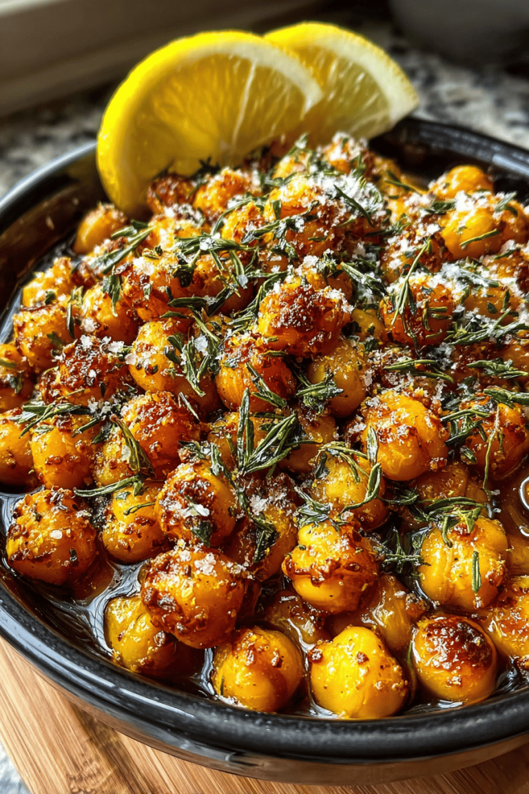 Easy Lemon Herb Chickpeas Delight