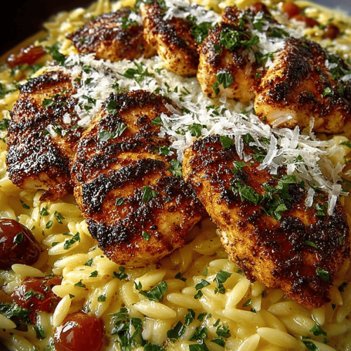 Easy Mediterranean Orzo Chicken Dinner