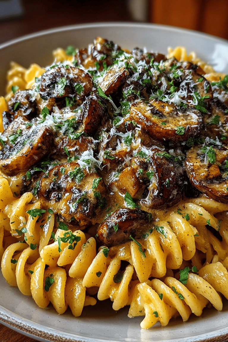 Easy Mushroom Stroganoff Pasta